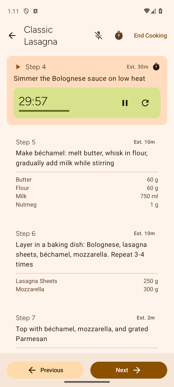Multiple timers running